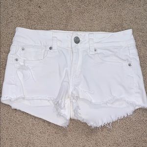 White American Eagle Jean Shorts
